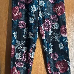 Bally Leggings, Blue/Pink L